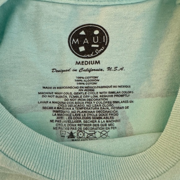 Maui and Sons Mint Green Long Sleeve Tee - Picture 4 of 4